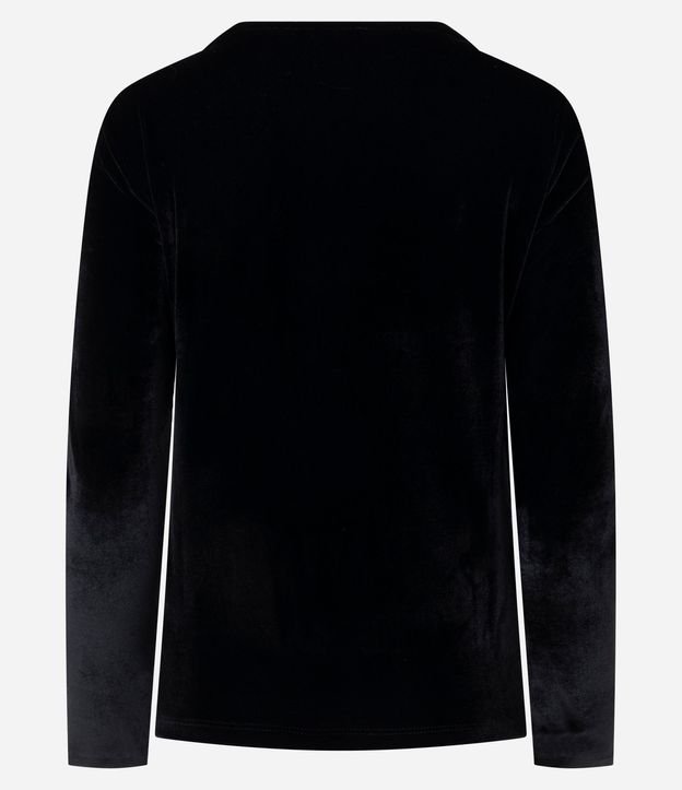 Blusa en Terciopelo con Escote Asimétrico 7