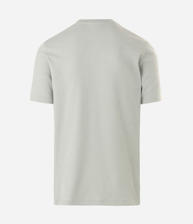 Remera Regular en Algodón con Textura Waffle 5