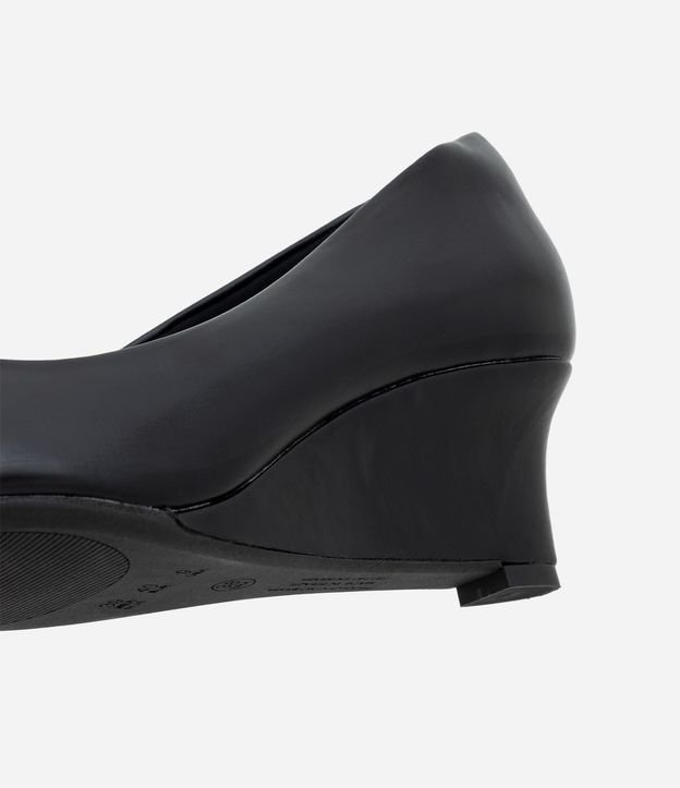 Zapato Tacones Anabela en PU con Punta Fina y Salto Mediano 4