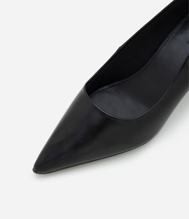 Zapato Tacones Anabela en PU con Punta Fina y Salto Mediano 6