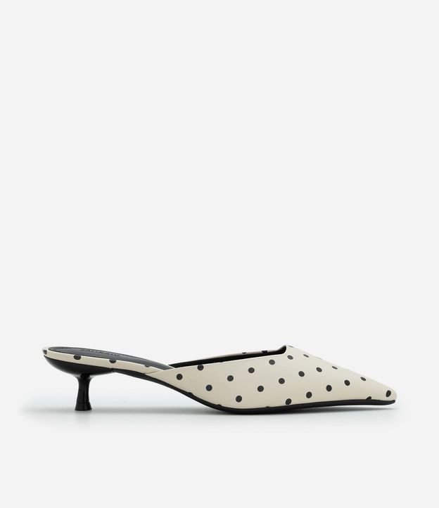 Zapato Mule en PU con Estampa de Lunares 2