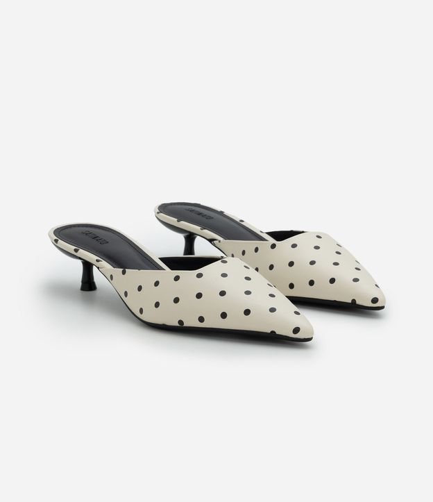 Zapato Mule en PU con Estampa de Lunares 3