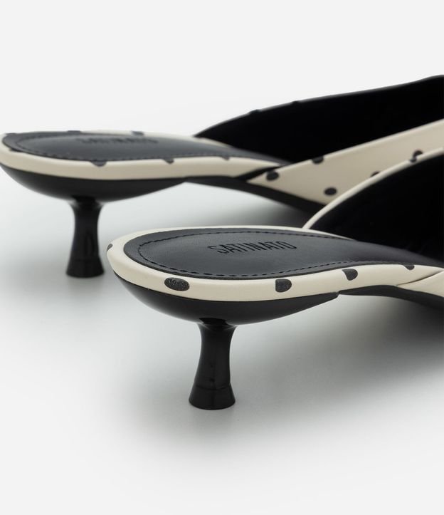 Zapato Mule en PU con Estampa de Lunares 4