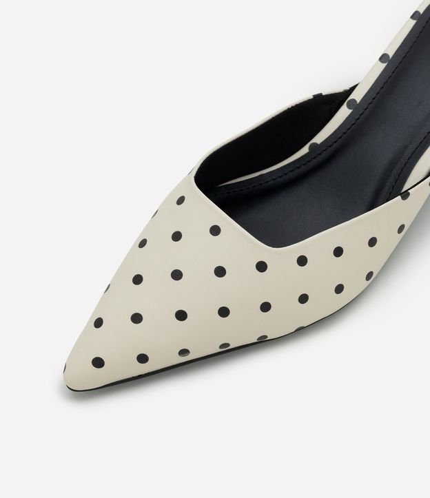 Zapato Mule en PU con Estampa de Lunares 5
