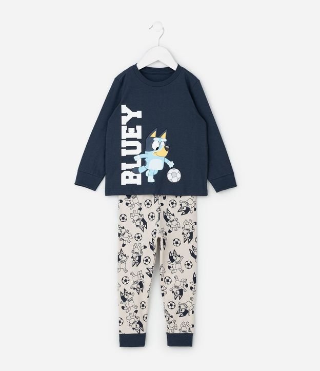 Pijama Infantil en Rib con Estampa de Bluey Futbol – Talle 2 a 8 años 2