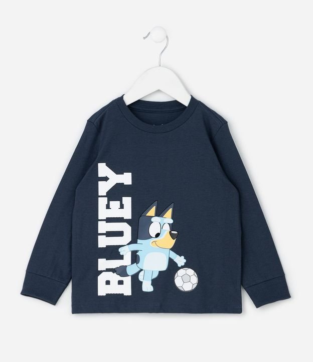 Pijama Infantil en Rib con Estampa de Bluey Futbol – Talle 2 a 8 años
