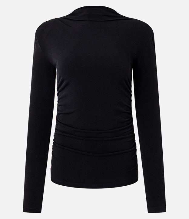 Blusa con Hombreras y Fruncido en los Laterales 5