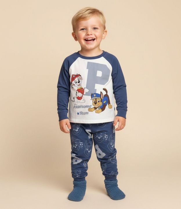 Pijama Infantil Paw Patrol con Estampa de Marshall & Chase – Talle 2 a 8 años