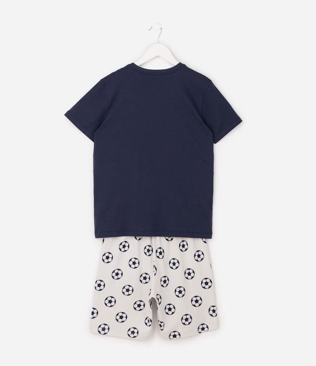 Pijama Infantil con Estampa de Carpincho y Futebol - Talle 7 al 16 años 3