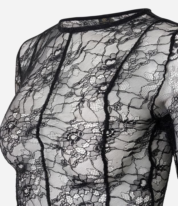 Blusa en Encaje Delicada con Mangas Largas 6