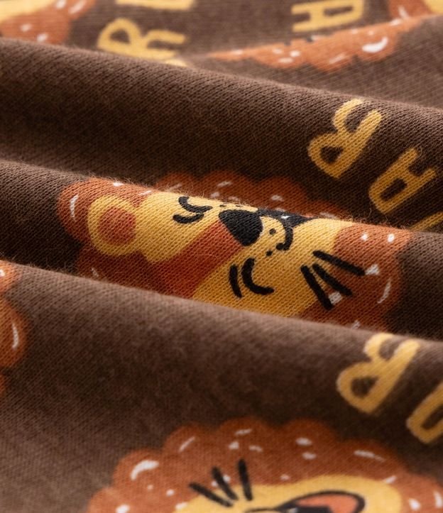 Pijama Infantil con Estampa Fullprint Leão – Talle 1 a 6 años 8