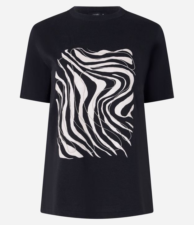 Remera en Algodón con Estampa Abstracta 5