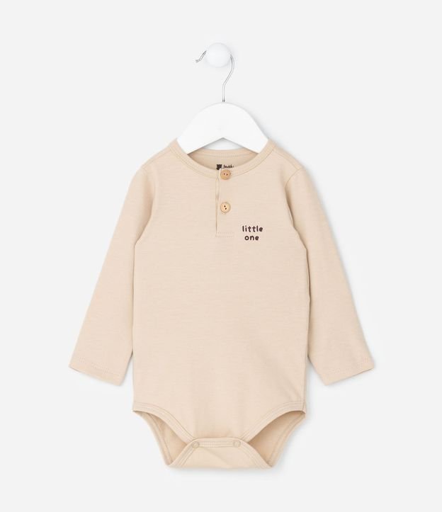 Body Infantil con Estampa de Oso y Lettering – Talle RN a 18 Meses