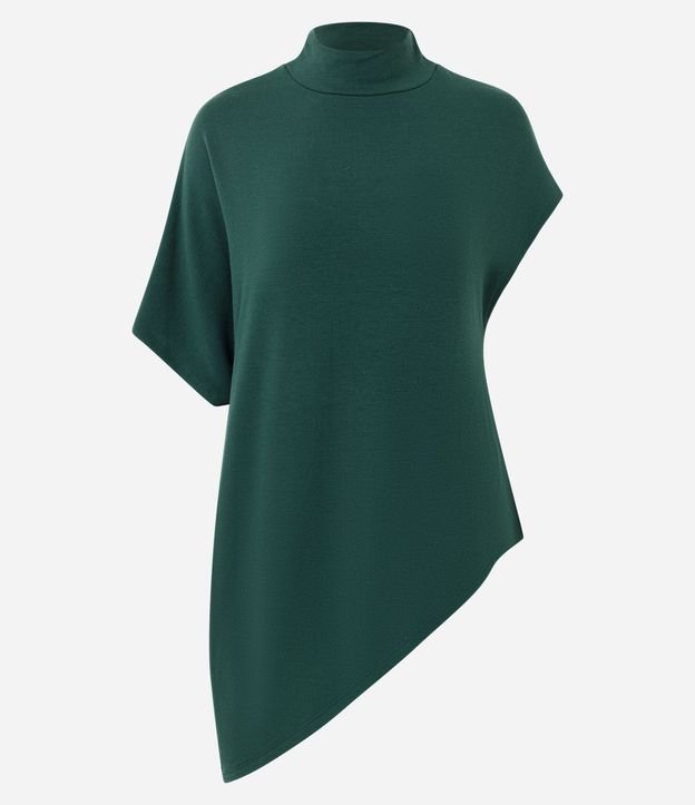 Blusa Asimétrica en Malla con Cuello Alto 5