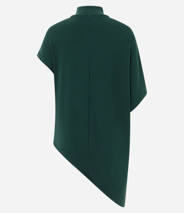 Blusa Asimétrica en Malla con Cuello Alto 6
