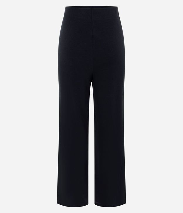 Pantalón Recto en Punto con Elástico en la Cintura 5