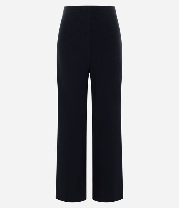 Pantalón Recto en Punto con Elástico en la Cintura 6