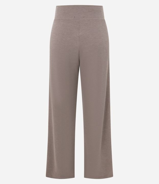 Pantalón Recto en Anarruga con Cintura Elástica y Bolsillos Laterales 7