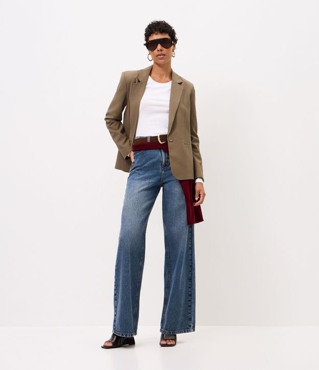 Blazer Regular Sastre con Forro Interno 4