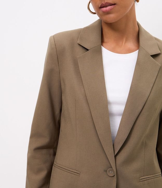 Blazer Regular Sastre con Forro Interno 6