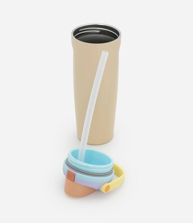 Vaso Térmico en Acero Inoxidable con Trava en la Tapa 900ml 5