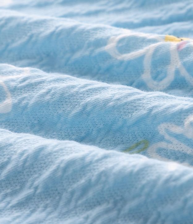 Vestido Texturizado Estampado en Flor con Lastéx y Volado Na Alça - Tam  1 a 6 años 4