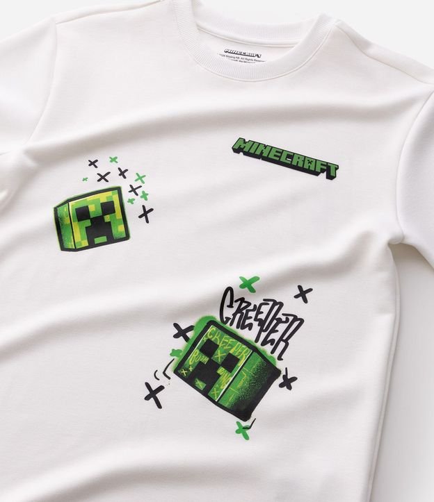 Remera Infantil Minecraft con Relieve - Tam  5 a 14 años 5