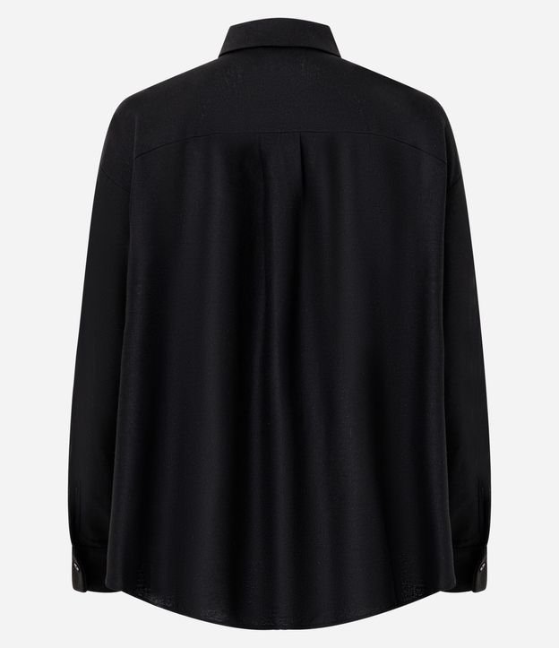 Camisa Amplia en Viscolino con Ruedo Redondeado 6