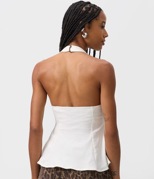 Blusa Peplum Frente Única en Bengalina 6