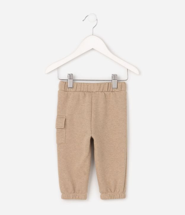 Pantalón Infantil en Algodón con Felpa y Bolsillo Lateral – Talle 0 a 18 Meses 3