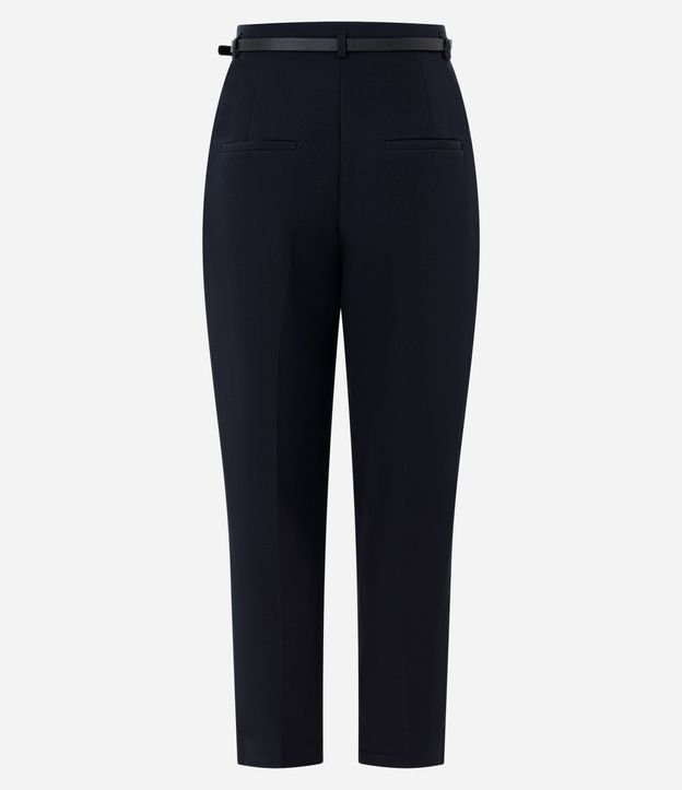 Pantalón Carrot Sastrería en Crepé con Cinturón Fino 2