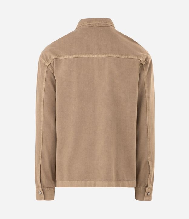 Camisa Boxy Sarga Cationizada Manga Larga 5