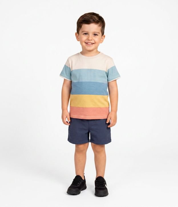 Conjunto Infantil Texturizada Estampado - Talle 1 a 6 años