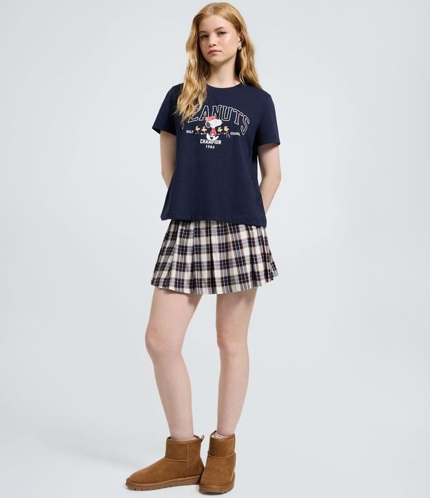 Remera Regular en Algodón con Estampado Peanuts 2
