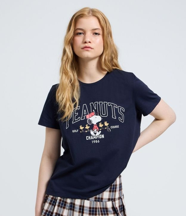 Remera Regular en Algodón con Estampado Peanuts 3
