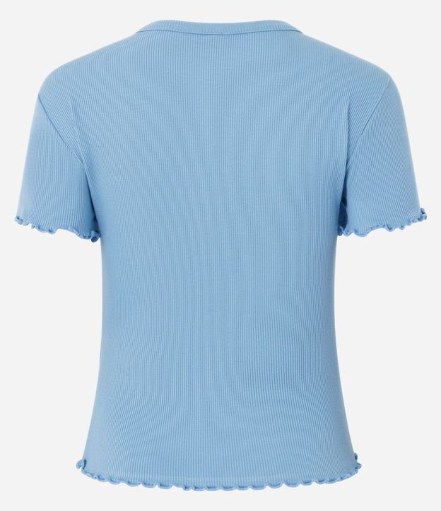Blusa Manga Corta con Cuello Redondo 7