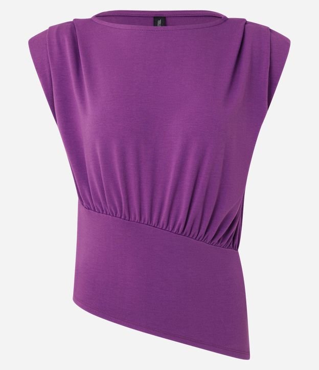 Blusa en Ponto Roma con Hombrera y Canesú 5