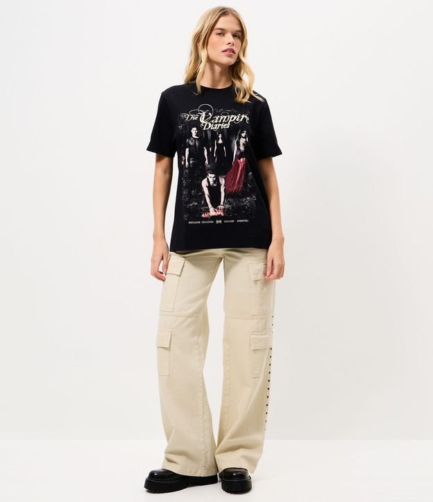 Remera en Algodón con Estampado The Vampire Diaries 2