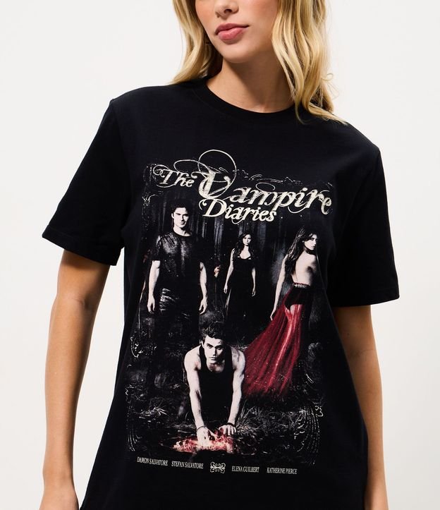 Remera en Algodón con Estampado The Vampire Diaries 3