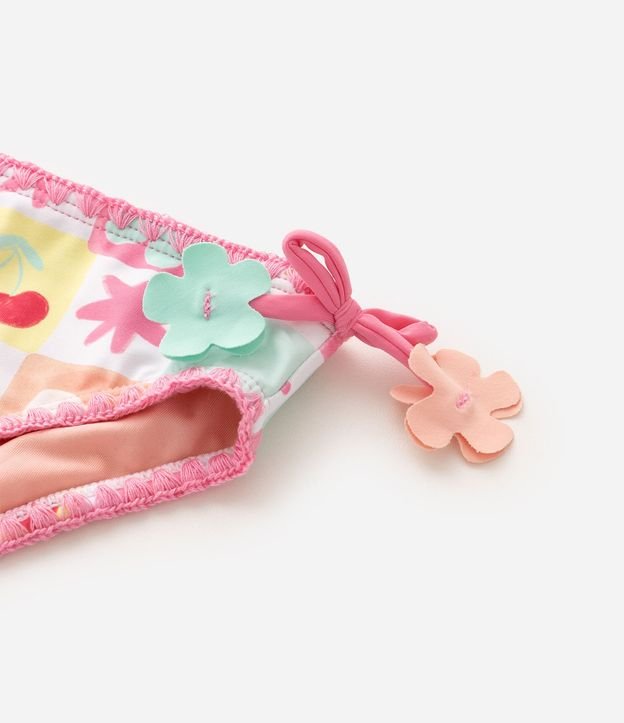 Conjunto Infantil Praia con Blusa Manga Larga Bombacha y Sombrero Estampado - Talle 1 a 12 años 3
