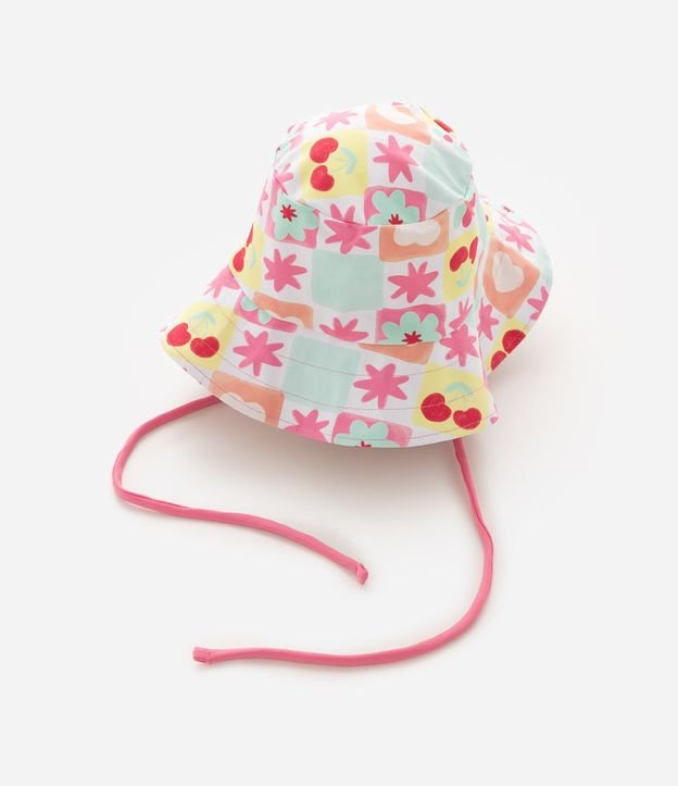 Conjunto Infantil Praia con Blusa Manga Larga Bombacha y Sombrero Estampado - Talle 1 a 12 años 4