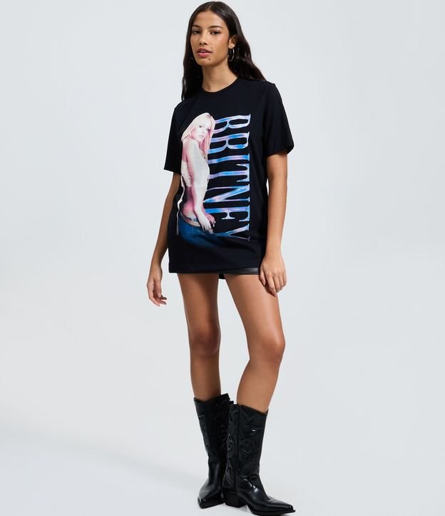 Remera en Algodón con Estampado Britney Spears 2