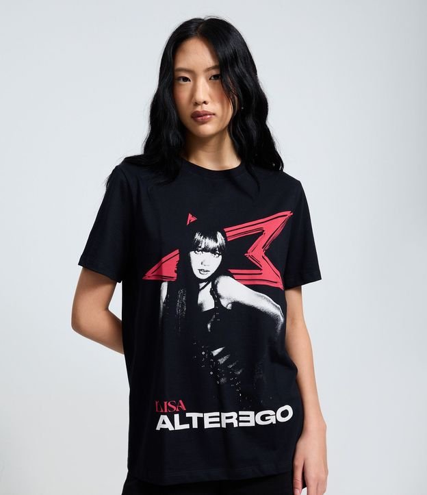 Remera con Estampa de la Cantante Lisa del Album Alterego