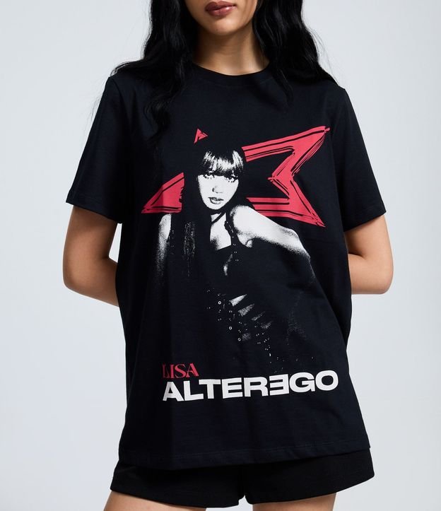 Remera con Estampa de la Cantante Lisa del Album Alterego 3