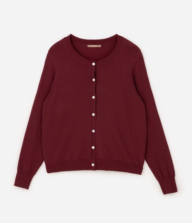 Cardigan Regular Básico en Punto Curve & Plus Size 5