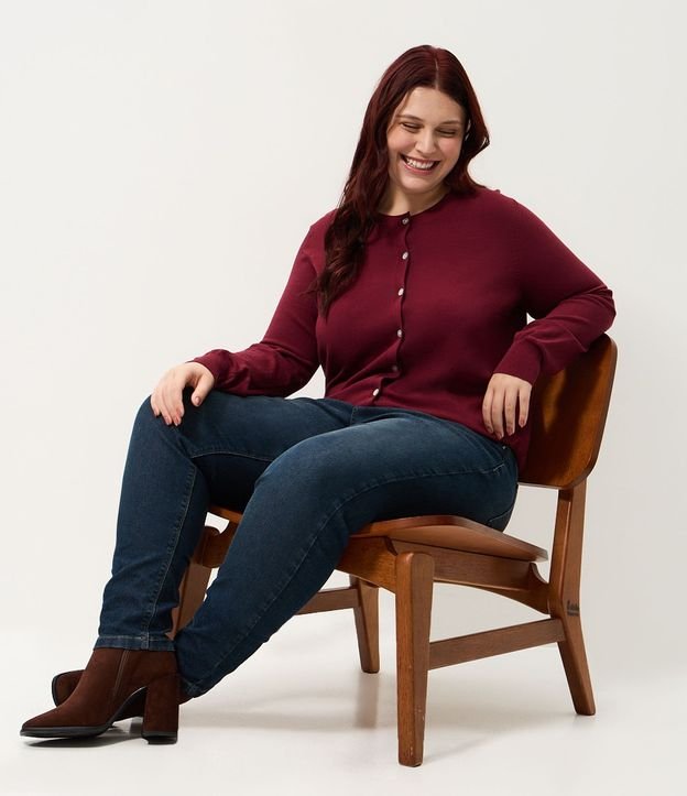 Cardigan Regular Básico en Punto Curve & Plus Size 2