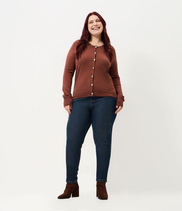 Cardigan Regular Básico en Punto Curve & Plus Size 2