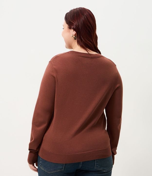Cardigan Regular Básico en Punto Curve & Plus Size 4