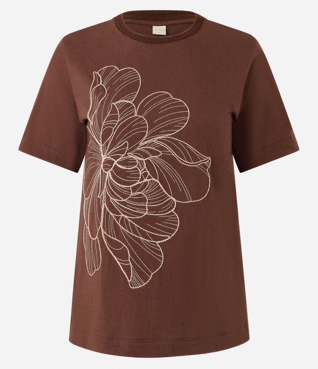 Blusa en Algodón con Bordado de Flor 5
