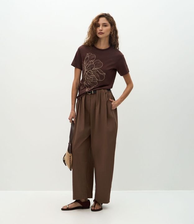 Blusa en Algodón con Bordado de Flor 2